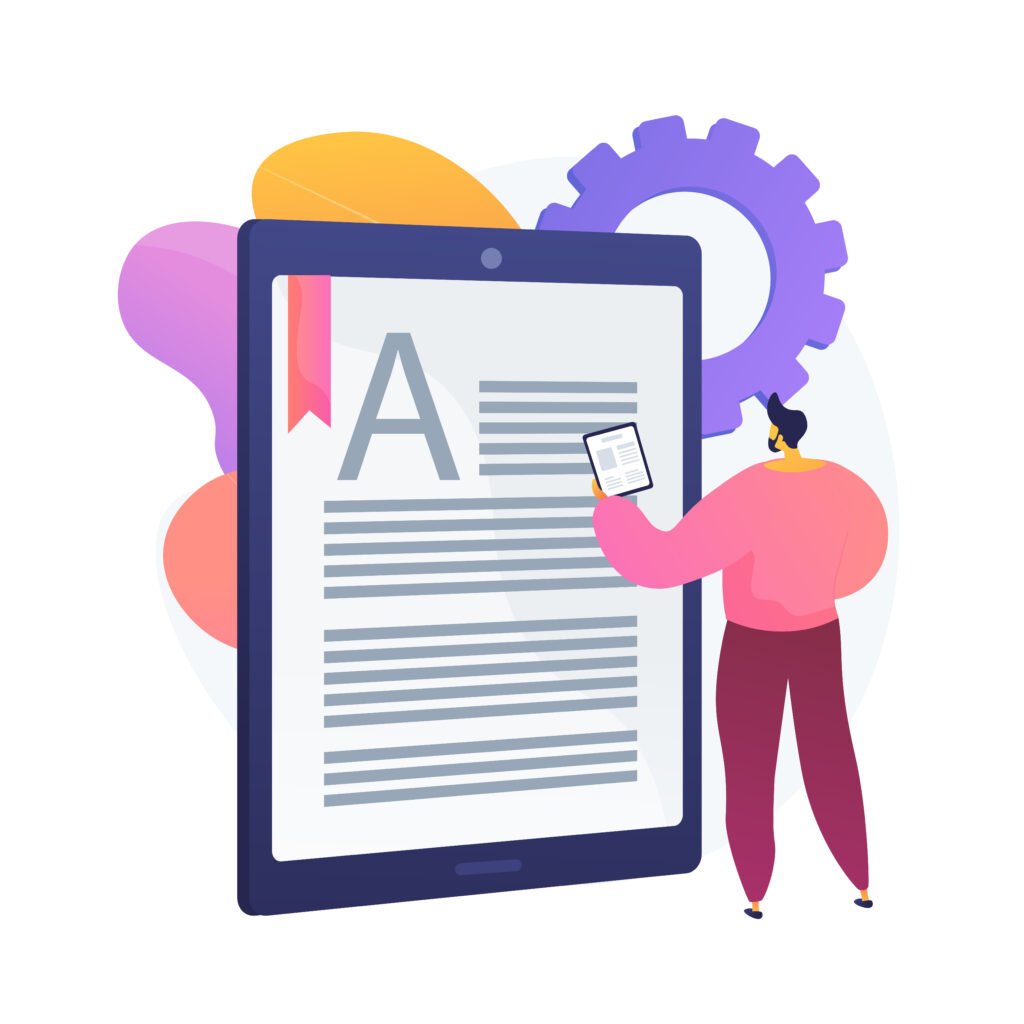 illustrazione di un e-book